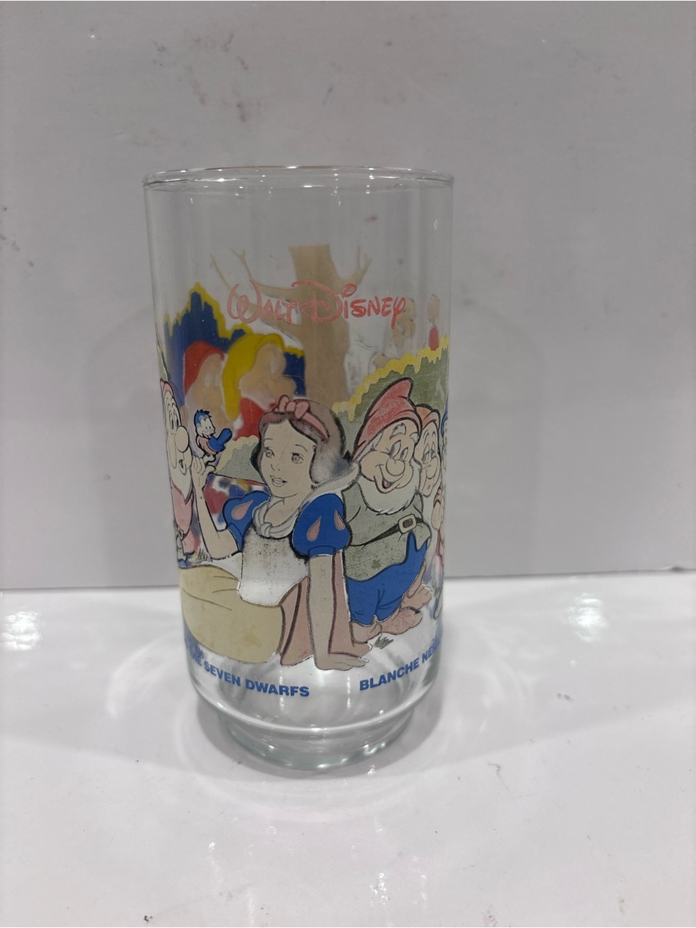 Disney Snow White & Seven Dwarfs Clear Collectible Glass McDonald’s